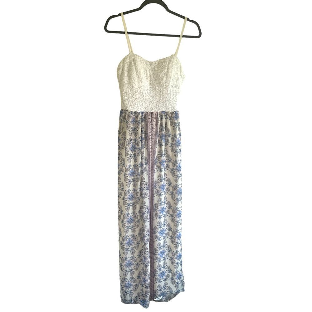 Lily Rose Floral Spaghetti Strap Maxi Dress Size M - Picture 1 of 7